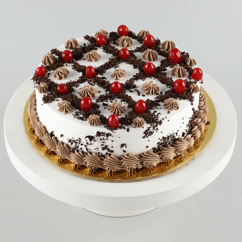 Zig Zag Black Forest Cake Half Kg view 2