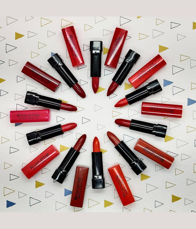 Ronzille Set Of 10 Matte Waterproof Non Transfer Liquid Lipstick - 1.2 Ml Each view 2