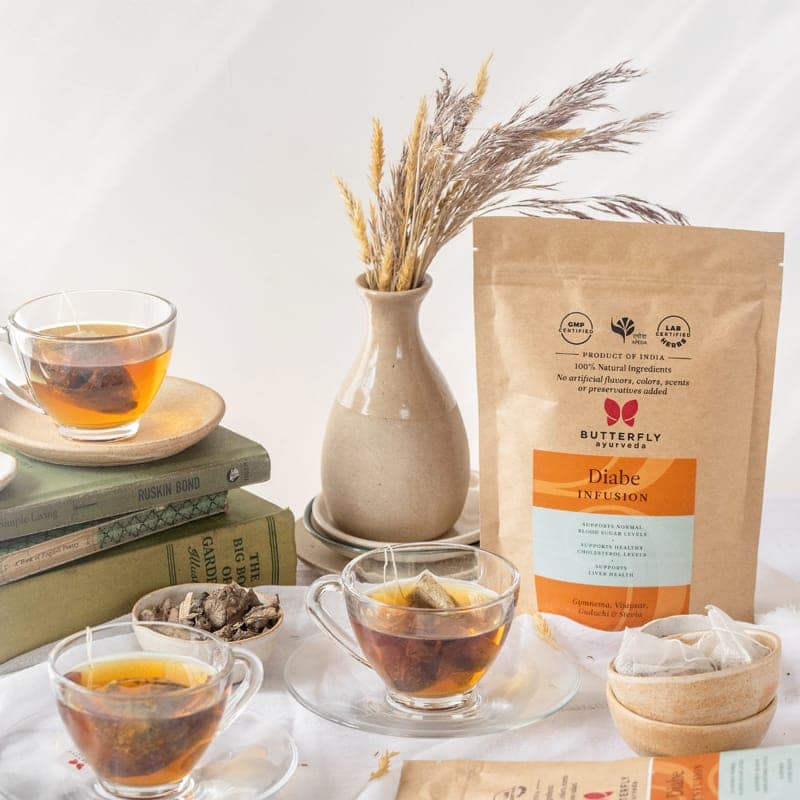 Diabe Infusion - Herbal Tea With Stevia To Maintain Sugar Control - 20 Tea Bags view 3