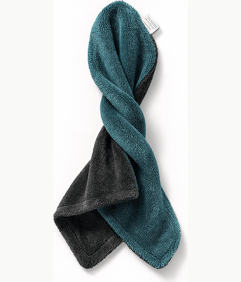 1200 GSM Ultra Thick Microfiber Cleaning Towel for Car Kitchen and Home Use – Super Soft Highly Absorbent Dual Color Premium Cloth view 2