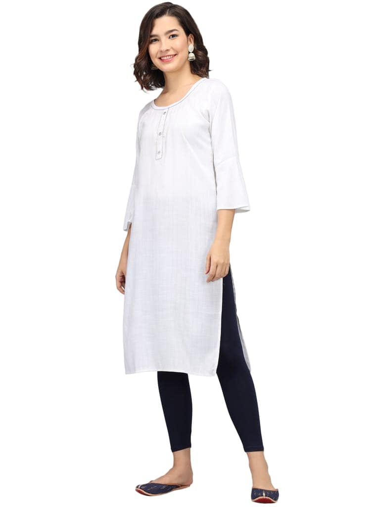 SOFT COLORS Women's Skinny Fit Ethnic Wear Ankle Length Leggings (Navy Blue) view 7