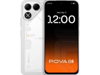 Tecno Pova 8 5G Smartphone, 6GB RAM, 128GB Storage - Bit White