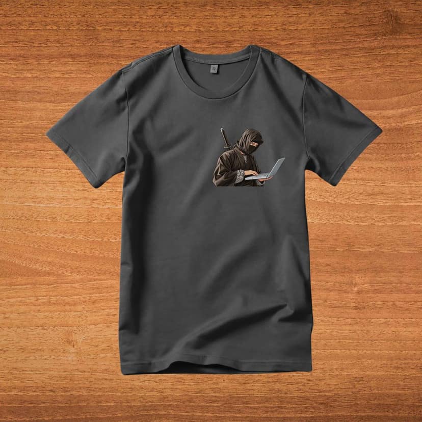 Trishoolin Cyber Ninja Anime Theme T-Shirt | Design 40022MB | Cotton Regular Fit | Crew Neck / Round Neck Half Sleeve | Pack of 1 view 2