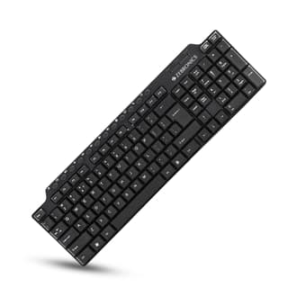 Zebronics ZEB-KM2100 Multimedia USB Keyboard Comes with 114 Keys Including 12 Dedicated Multimedia Keys & with Rupee Key Zebronics ZEB-KM2100 Multimedia USB Keyboard Comes with 114 Keys Including 12 Dedicated Multimedia Keys & with Rupee Key - BLACK / me