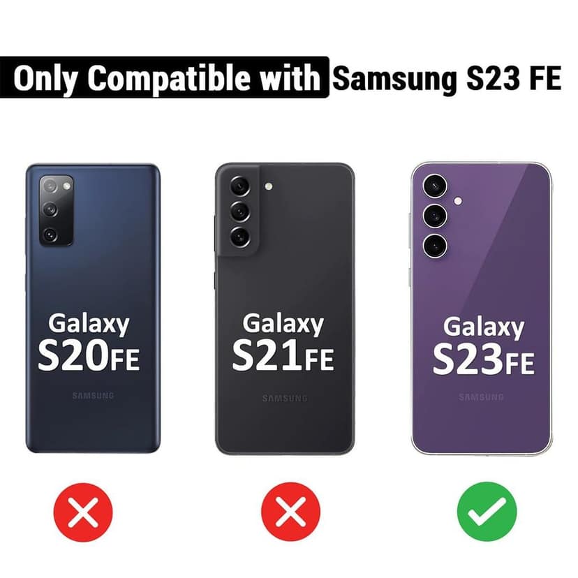 LIRAMARK Liquid Silicone Soft Back Cover Case for Samsung Galaxy S23 FE 5G view 2