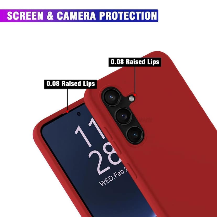 LIRAMARK Liquid Silicone Soft Back Cover Case for Samsung Galaxy S23 FE 5G view 3