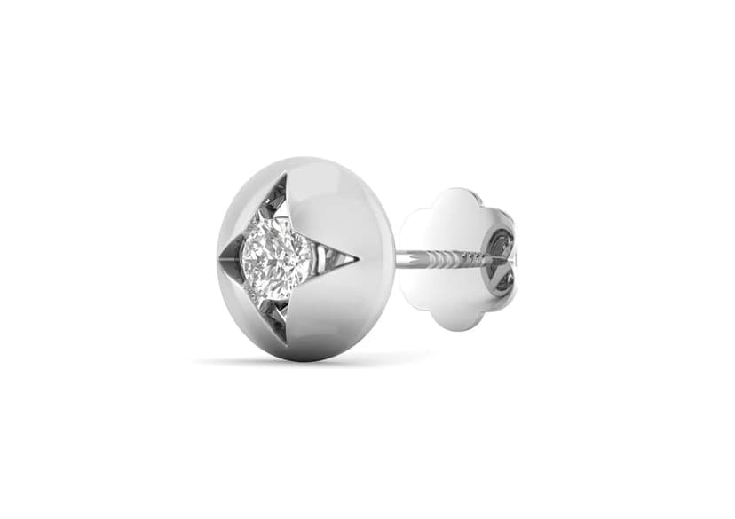 Radiant Starburst Ear Stud For Him (1 Pc Only) view 2