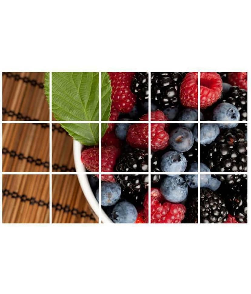 Asmi Collection Berry Fruits Wall Stickers for Kitchen Nature Sticker ( 60 x 90 cms ) view 2