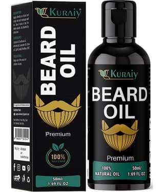 KURAIY Beard Growth Oil for Men For Better Beard Growth With Thicker Beard (50 ml)