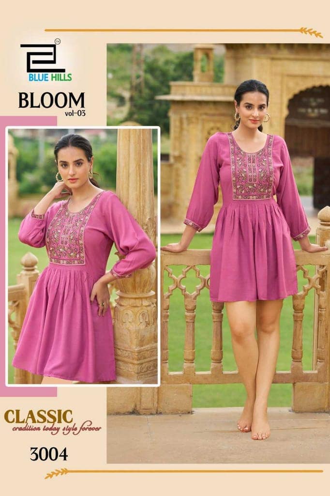 Rayon wrinkle kurti