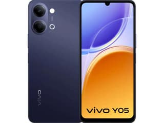 Vivo Y05 Smartphone, 4GB RAM, 64GB Storage - Midnight Blue
