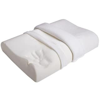 Sleepsia Orthopedic Cervical Pillow for Shoulder and Neck Pain Support, Side Sleepers and Back Sleepers, Sleeping Bed Pillow - White (19.2" L x 13.7" W x 4" H)