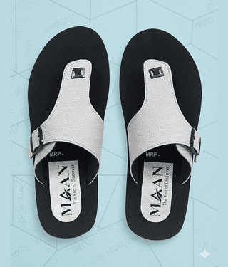 MAAN Grey Men's Thong Flip Flop