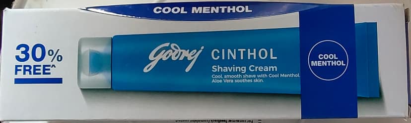 Godrej cinthol shaving cream cool menthol