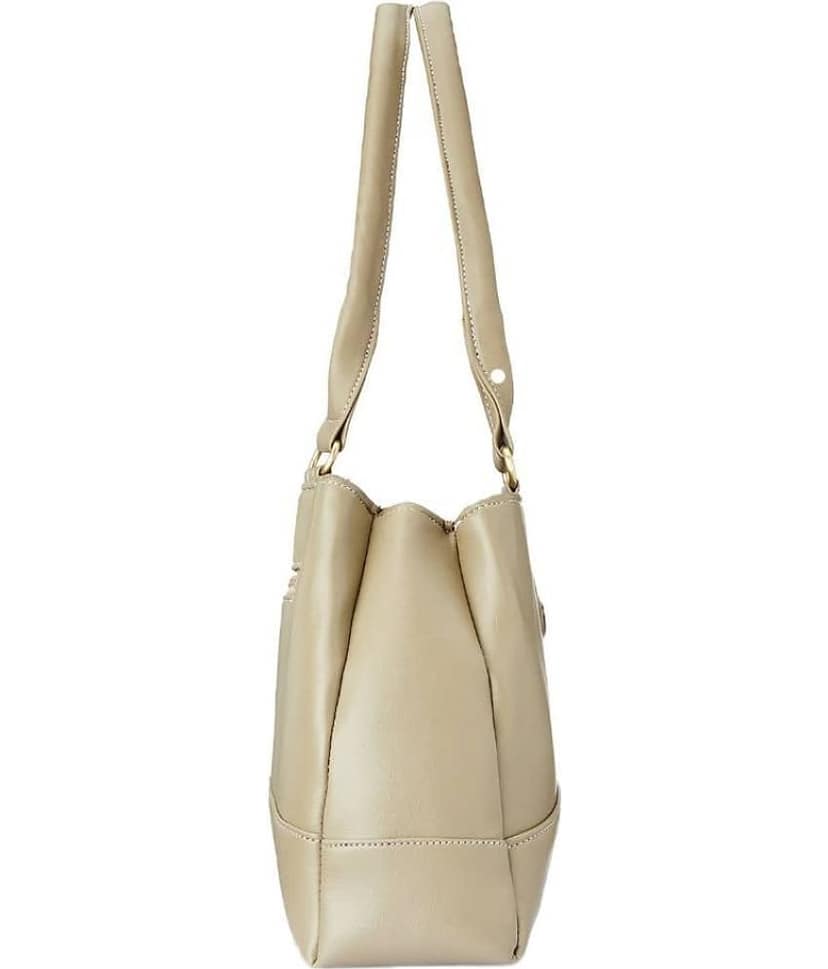 Fostelo Beige Fabric Shoulder Bag view 2