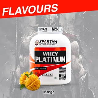 SPARTAN SPORT SCIENCE Whey Platinum Protein Powder Concentrate Supplement with 24g Protein, 12g EAA, 5g BCAA, 4g Glutaine Acid for Men & Women