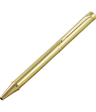 auteur 1420 18KGP Gold Finish Ball Pen , Brass Body With A Zircon On Top Stunning Best Ball Pen Gift Set For Men & Women Professional Executive Office, Nice Pens