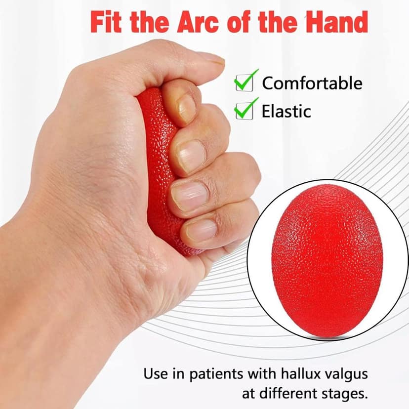 EZYFIT Egg Shape Exercise Gel Ball I Stress Relief I Hand & Wrist Pain Relief I Exercise, Arthritis, Finger, Wrist, Carpal Tunnel, Pain Relief, Grip Exerciser view 2