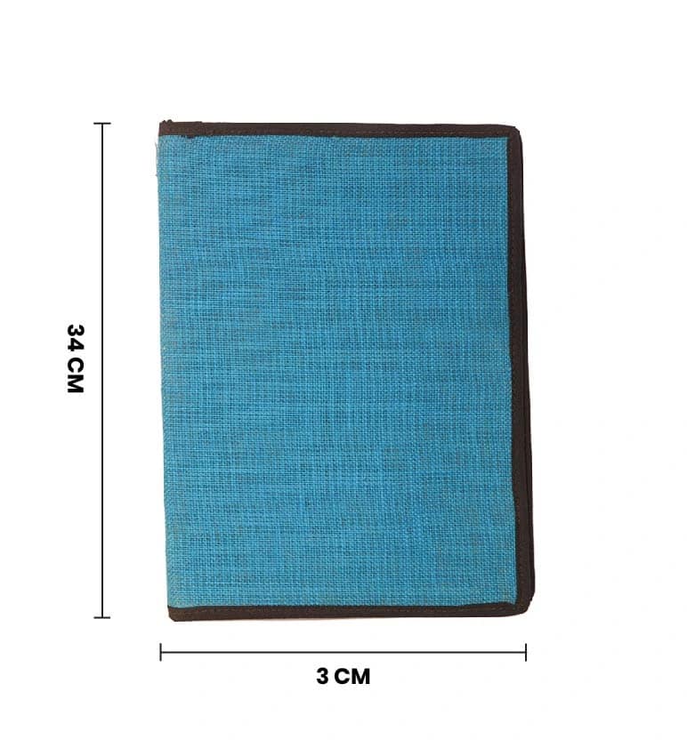 Handcrafted Jute File Folder – Eco-Friendly Document Organizer view 6