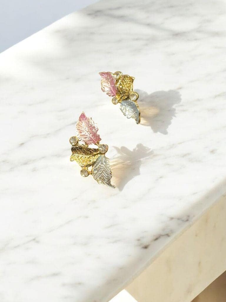 Blooming Beauty Earrings - Floral Fusion By Amit Chauhan And Sons view 3