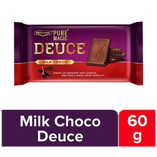 Britannia Pure Magic Deuce Milk Choc Biscuit, 60 gm