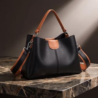 Women's Crossbody Sling Bag - Stylish Cross Body Handbag for Girls & Women (Black)
