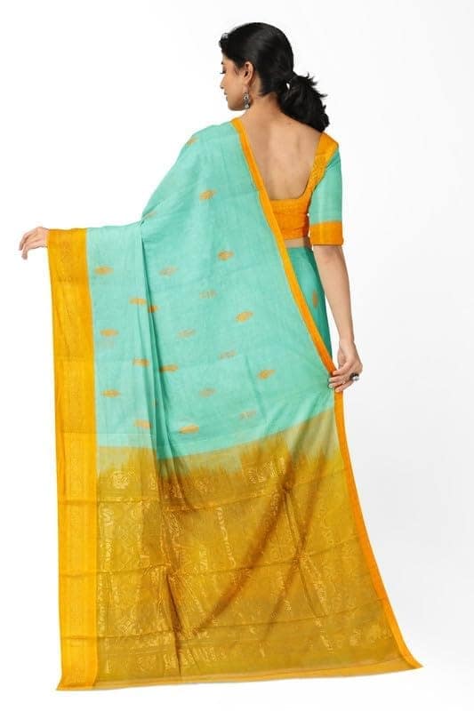 APCO Handloom - Women's Rahajmundry Pure Cotton Grey Handloom Saree (Angara Handloom Saree) 98 view 3