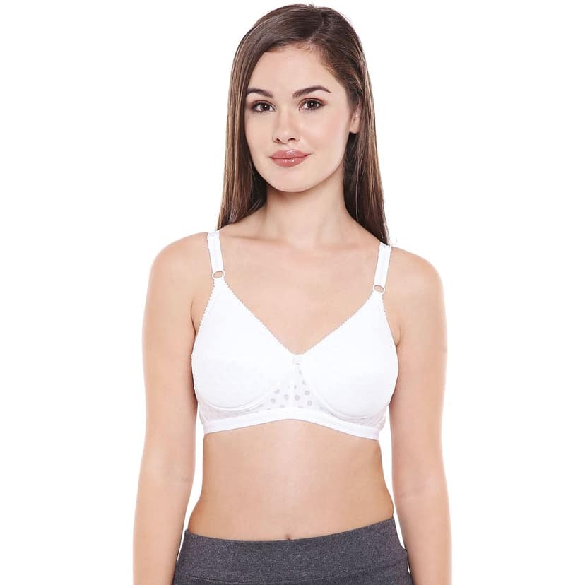 Bodycare Polycotton Padded Non wired Tshirt Bra-Pack of 3 view 2