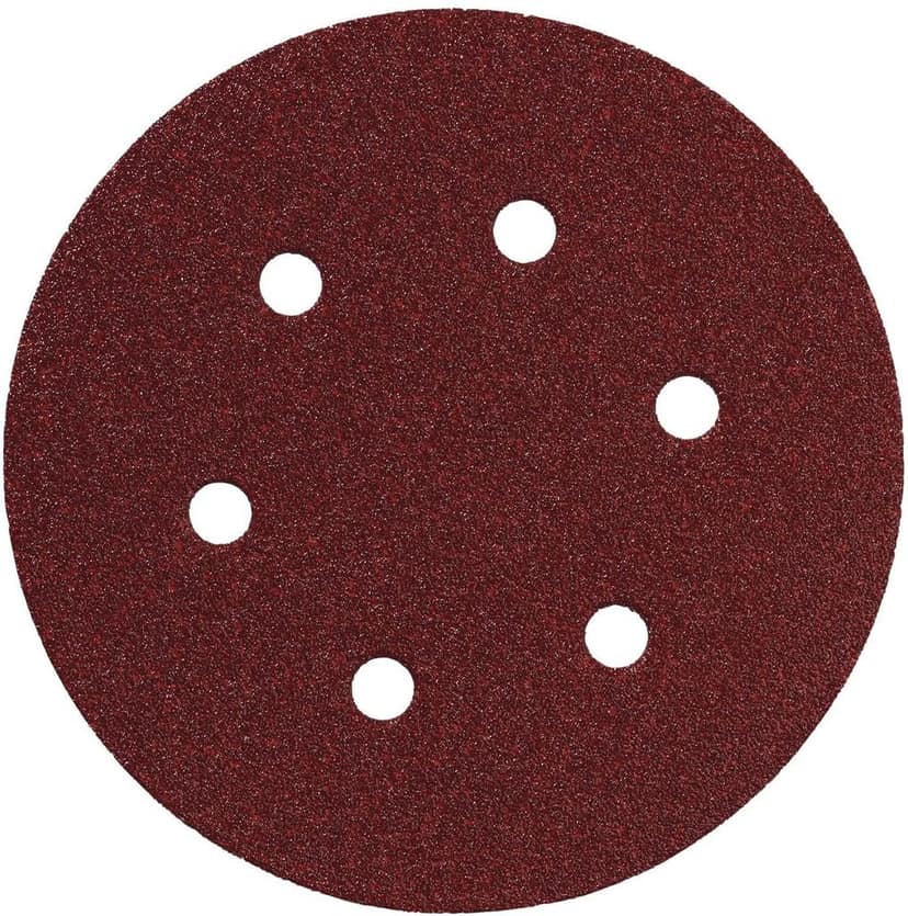 H9 Round Sandpaper 8-Hole Hook & Loop Sanding Disc 5 inch for Orbital Circular Sander 125mm (Combo 65 Pcs) (36,60,80,100,120-10+180,220,320-5 Grits) view 2