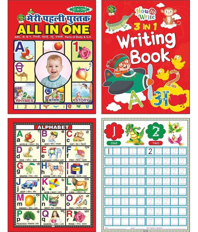Three In One Writing Book And All In One Reading Book