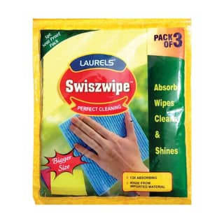 LAURELS® - Swiszwipe Sponge Multipurpose Foam Wipes: Easy-to-Use Cleaning Solution (Pack of 3)