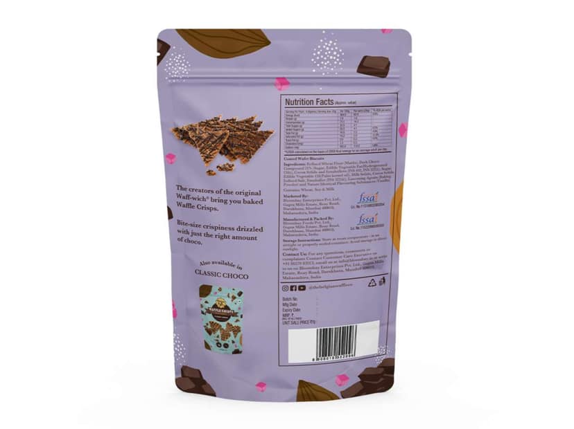 Double Choco Waffle Crisps 85gms view 2