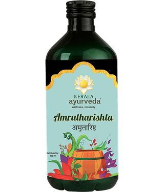 Kerala Ayurveda Amrutharishta 450 ml | For Post Illness Weakness| Relieves fatigue | To Restore Energy Level | Immunity Booster |100% Herbal