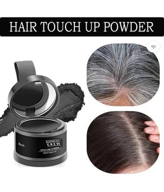 Barbers Crew Hair Line Powder Natural Temporary Hair Color 4 g Black