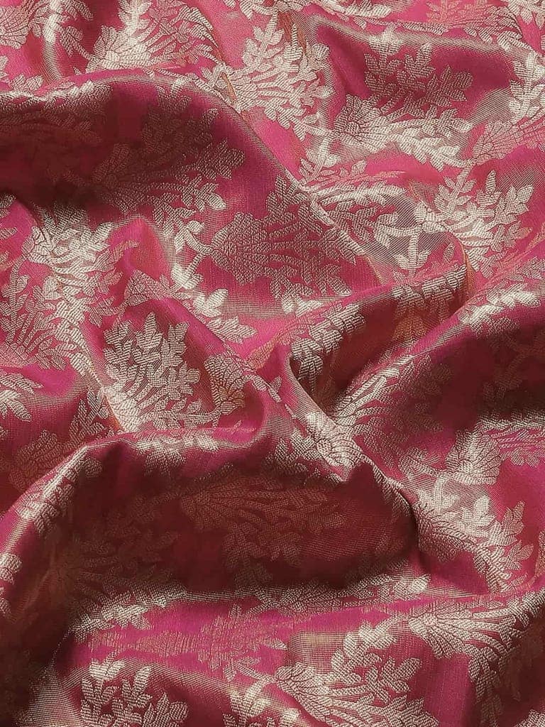 Women's Brocade Soft Silk Zari Woven Saree With Unstiched Blouse Piece view 6