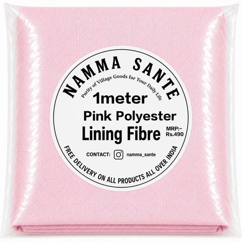 Pink Polyester Lining Fibre Chhota Panna, Pink Polyester Lining Cloth Chhota Panna, Pink Polyester Lining Fabric Chhota Panna, Pink Polyester Inner Lining Chhota Panna, Pink Polyester Lining Material Chhota Panna view 2