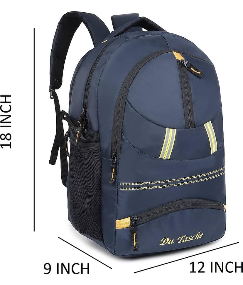 Da Tasche 35 Ltrs Black Polyester College Bag view 2
