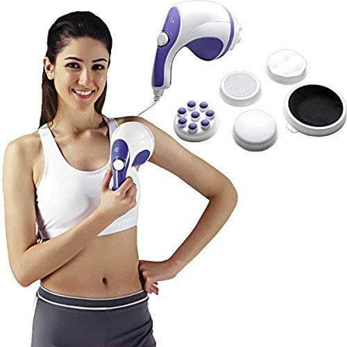 ReLAXtone Body Massager (White and Purple) | Full Body Relaxation & Toning | Daily Wellness view 2