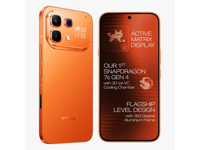 Infinix Note 60 Pro Smartphone, 8GB RAM, 128GB Storage - Solar Orange