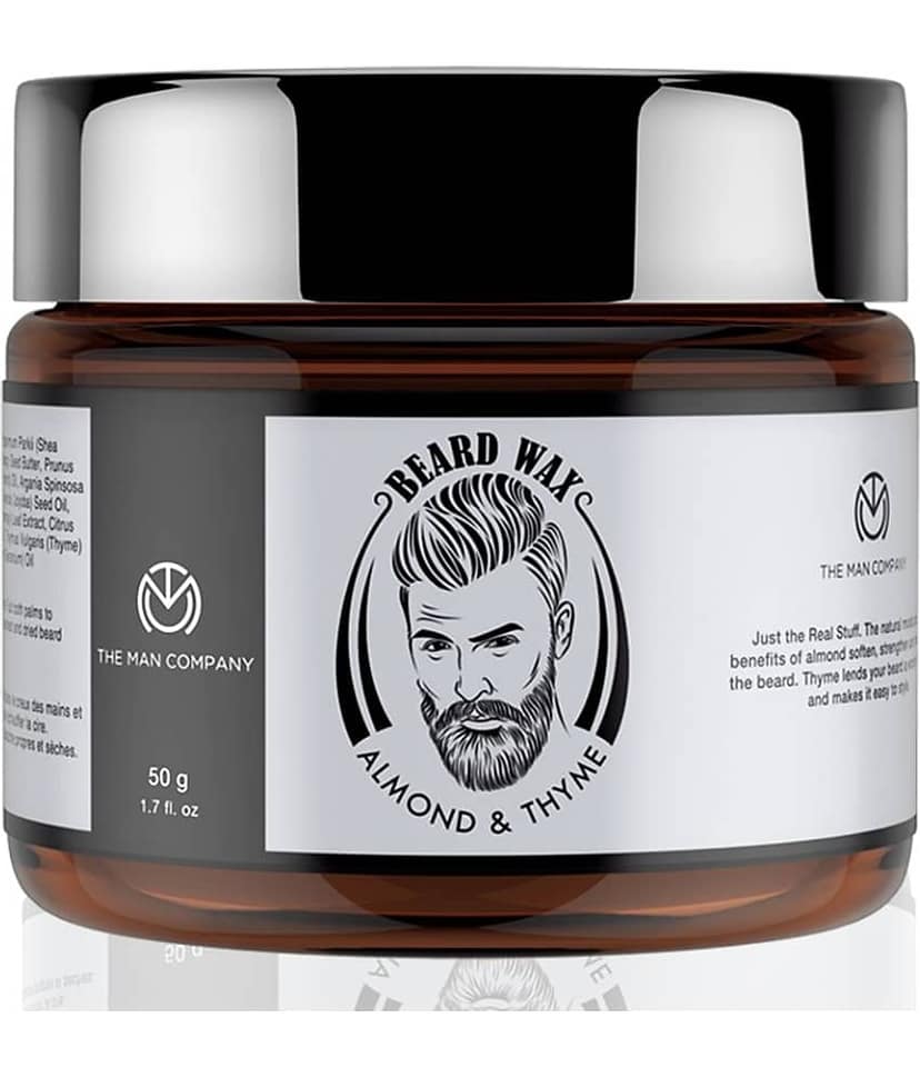 The Man Company Beard Wax/Softener Beard Styling For Men with Almond & Thyme Oil For Growing Beard Faster - 50gm view 2
