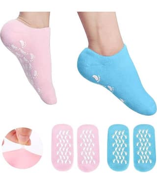 Shivay Corporation Spa Gel Full Foot Protector Moisturizing Socks Spa Socks for Repair Dry Cracked Feet and Ankles Free Size
