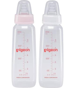 Pigeon - 200 Pink Feeding Bottle ( Pack of 2 )