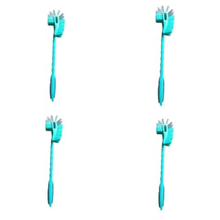 JMP BRUSH Hockey Shape Toilet Cleaner Brush for Western and Indian Pack Of 4