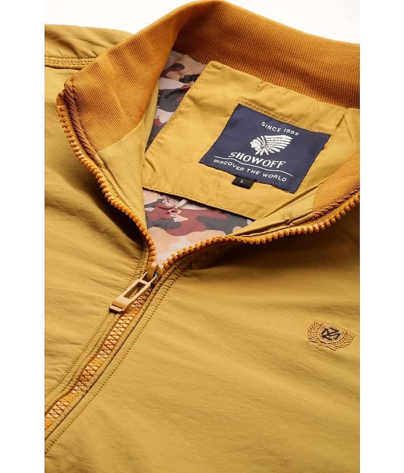 Showoff Nylon Men's Windcheater Jacket - Mustard ( Pack of 1 ) view 7