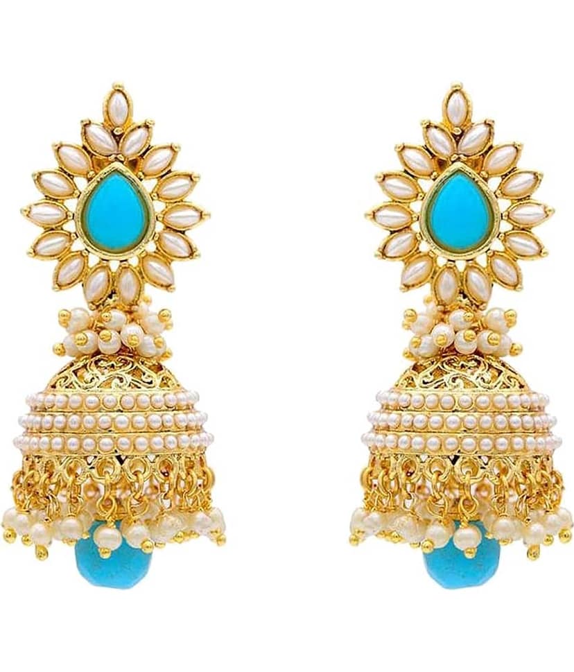 YOUBELLA Multi Color Jhumki Earrings ( Pack of 1 ) view 2