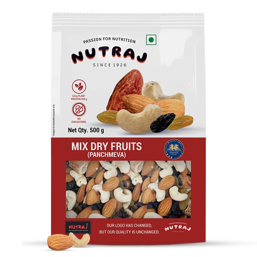 Panchmeva (पंचमेवा) Nutraj Mix Dry Fruits Panchmeva 500gm view 2