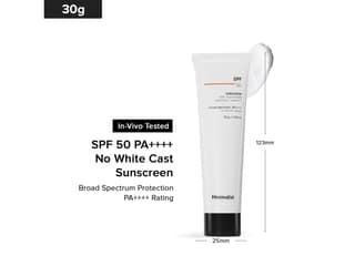 Minimalist SPF 50 PA++++ Sunscreen - 30 Gram