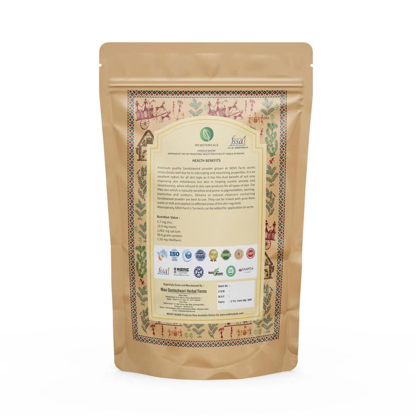 MD Botanicals Sandalwood Powder 100gm Natural Skincare Solution for Radiant Complexion view 2