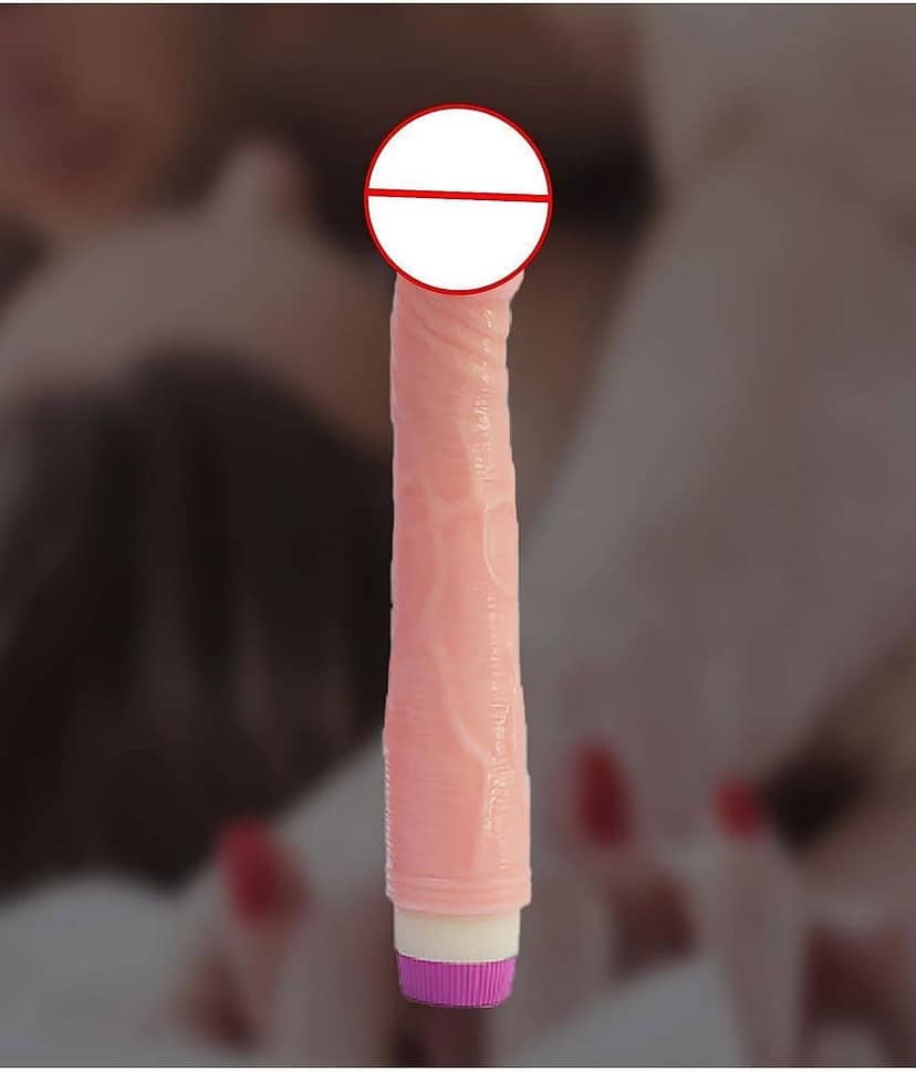 Adam - 9" Long XL Realistic Life Like Thick Strong Vibrating IPX7 Waterproof Dildo Vibrator For Women Men - Pink view 2