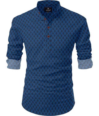 Nofilter Pink Cotton Blend Men's Regular Kurta ( Pack of 1 )